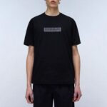NAPAPIJRI MEN BOX LOGO SHORT SLEEVE T-SHIRT BLACK BEAUTY