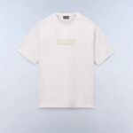 NAPAPIJRI MEN BOX LOGO SHORT SLEEVE T-SHIRT WHITE WHISPER - Image 4