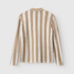 GABBA GABDEZZ BOLD LS KNIT BEIGE STRIPE - Image 2