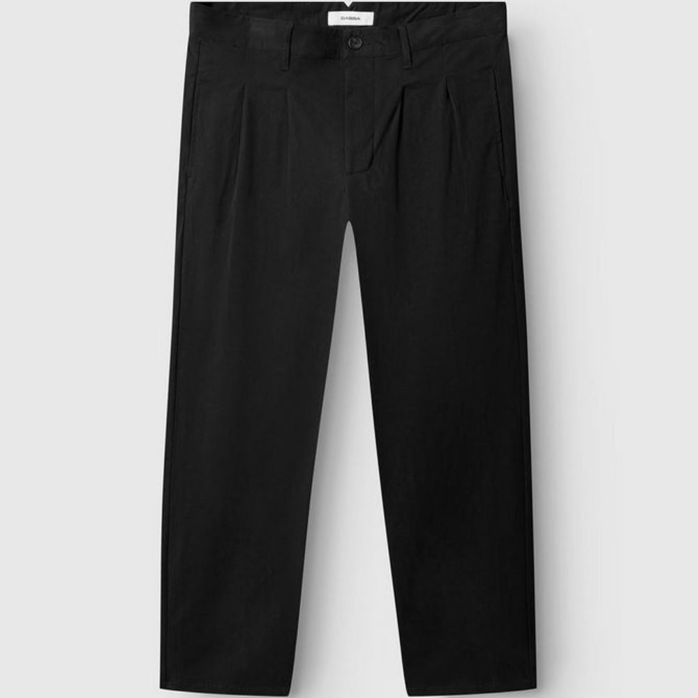 PO12204-BLACK3.J4 GABBA GABFIRENZE BOLU CROPPED TENCEL PANT REGULAR FIT BLACK - Image 1