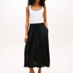 TOMMY HILFIGER WOMAN B&W SLIM SCOOP-NK TANK ECRU - Image 2