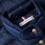 TOMMY HILFIGER WOMEN'S SLEEVELESS JACKET FEMININE LW DOWN VEST DARK NIGHT NAVY - Image 2
