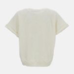 POLO RALPH LAUREN WOMAN SHORT SLEEVE POLO BEAR SWEATSHIRT ECRU - Image 3