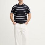 PAUL&SHARK MEN'S DOUBLE MERCERISED COTTON JERSEY T-SHIRT NAVY BLUE - Image 3