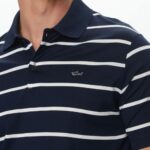 PAUL&SHARK MEN'S DOUBLE MERCERISED COTTON JERSEY POLO DARK BLUE - Image 3