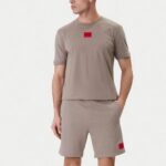 HUGO MEN'S T-SHIRT LIGHT/PASTEL BROWN - Image 3