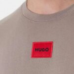 HUGO MEN'S T-SHIRT LIGHT/PASTEL BROWN - Image 4