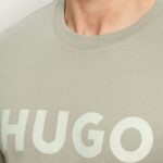 HUGO MEN'S COTTON-JERSEY T-SHIRT LIGHT/PASTEL GREEN - Image 3