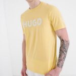 HUGO MEN'S COTTON-JERSEY T-SHIRT  MEDIUM YELLOW - Image 2