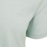 BOSS COTTON SHORT SLEEVE T-SHIRT CREWNECK TURQUOISE /AQUA - Image 3