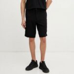 BOSS MEN'S SHORTS THE COMMUTER SPORT JERSEY LIGHTWEIGHT EASY IRON BLACK - Image 2