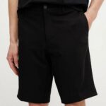 BOSS MEN'S SHORTS THE COMMUTER SPORT JERSEY LIGHTWEIGHT EASY IRON BLACK