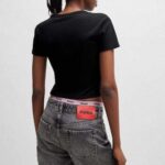 HUGO DELANOR WOMEN'S T-SHIRT BLACK - Image 2