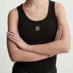 HUGO  WOMEN'S TOP DATAMIA BLACK - Image 2