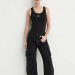 HUGO  WOMEN'S TOP DATAMIA BLACK - Image 4