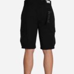 BOSS MEN'S CARGO BERMUDA SHORTS BLACK - Image 3
