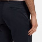 BOSS MEN'S SLIM-FIT SHORTS IN STRECH-COTTON TWILL DARK BLUE - Image 4