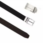 BOSS MEN'S DOUBLE-SIDED BELT BLACK