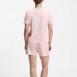 HUGO WOMEN'S RELXED FIT TOP IN STRECH COTTON LIGHT/PASTEL PINK - Image 2