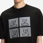 HUGO MEN'S T-SHIRT BLACK - Image 3