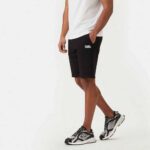 KARL LAGERFELD MEN'S ATHLETIC BERMUDA SHORTS BLACK - Image 4
