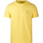 POLO RALPH LAUREN MEN'S CUSTOM SLIM FIT JERSEY CREWNECK T-SHIRT YELLOW