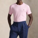 POLO RALPH LAUREN MEN'S CUSTOM SLIM FIT SOFT COTTON T-SHIRT PINK