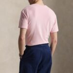 POLO RALPH LAUREN MEN'S CLASSIC FIT TERRY T-SHIRT GARDEN PINK - Image 2