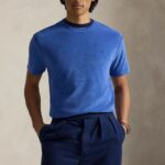 POLO RALPH LAUREN MEN'S CLASSIC FIT TERRY T-SHIRT MODERN ROYAL