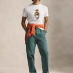 POLO RALPH LAUREN MEN'S CUSTOM SLIM FIT BEAR T-SHIRT WHITE SOCIETY BEAR - Image 2