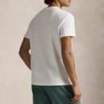 POLO RALPH LAUREN MEN'S CUSTOM SLIM FIT BEAR T-SHIRT WHITE SOCIETY BEAR - Image 4