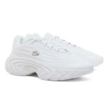 LACOSTE MEN’S SPINOR PREMIUM SNEAKERS WHITE - Image 3
