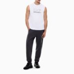 EMPORIO ARMANI MEN'S VISIBILITY TANK TOP IN COTTON JERSEY WHITE - Image 4
