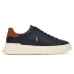 POLO RALPH LAUREN MEN'S RLITE COURT-SNEAKERS -LOW TOP LACE DARK NAVY