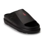 POLO RALPH LAUREN MEN'S SABER SLIDE SANDALS SLIDE BLACK