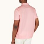 PAUL&SHARK MEN'S DOUBLE PIQUE COTTON POLO LIGHT PINK - Image 3