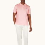 PAUL&SHARK MEN'S DOUBLE PIQUE COTTON POLO LIGHT PINK - Image 4