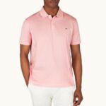 PAUL&SHARK MEN'S DOUBLE PIQUE COTTON POLO LIGHT PINK