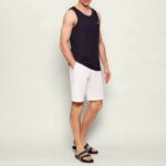 EMPORIO ARMANI MEN'S SLEEVELES T-SHIRT BLUE - Image 4