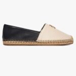 TOMMY HILFIGER WOMEN'S TH LOGO LEATHER ESPADRILLE SPACE BLUE /SOFT CREAM - Image 3