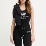 JUICY COUTURE WOMEN'S RIB JERSEY VEST BLACK - Image 3