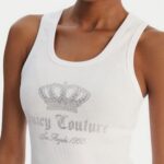 JUICY COUTURE WOMEN'S RIB JERSEY VEST WHITE - Image 2