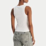 JUICY COUTURE WOMEN'S RIB JERSEY VEST WHITE - Image 3
