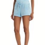 JUICY COUTURE WOMEN'S TAMIA OUTLINE SHORTS SKY BLUE