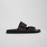 CAMPER MEN FABRIC SANDALS BLACK
