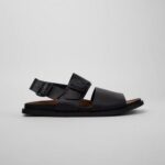 CAMPER MEN SYNTHETIC LLUC SANDALS BLACK