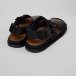 CAMPER MEN SYNTHETIC LLUC SANDALS BLACK - Image 3