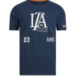 LA MARTINA MEN'S COTTON JERSEY T-SHIRT  “PRO PLAYER” – CIPRIANO NAVY