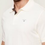 BARBOUR BARBOUR MEN'S TARTAN PIQUE POLO SHIRT WHISPER WHITE/CLASSIC - Image 3
