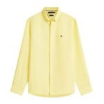 TOMMY HILFIGER MEN'S LINEN SHIRT REGULAR FIT CITRONELLA - Image 2